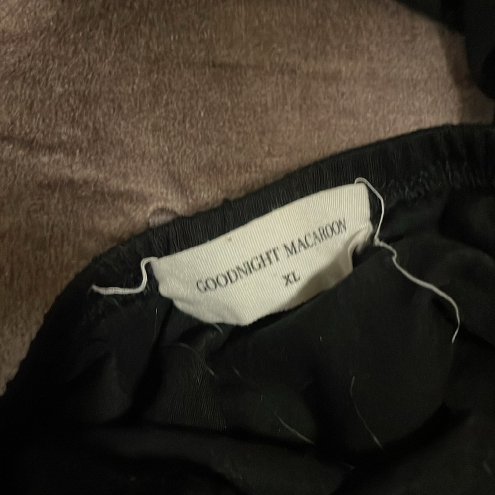 ⭐️Goodnight macaroon black tee shirt jumpsuit size xl - Picture 10 of 11